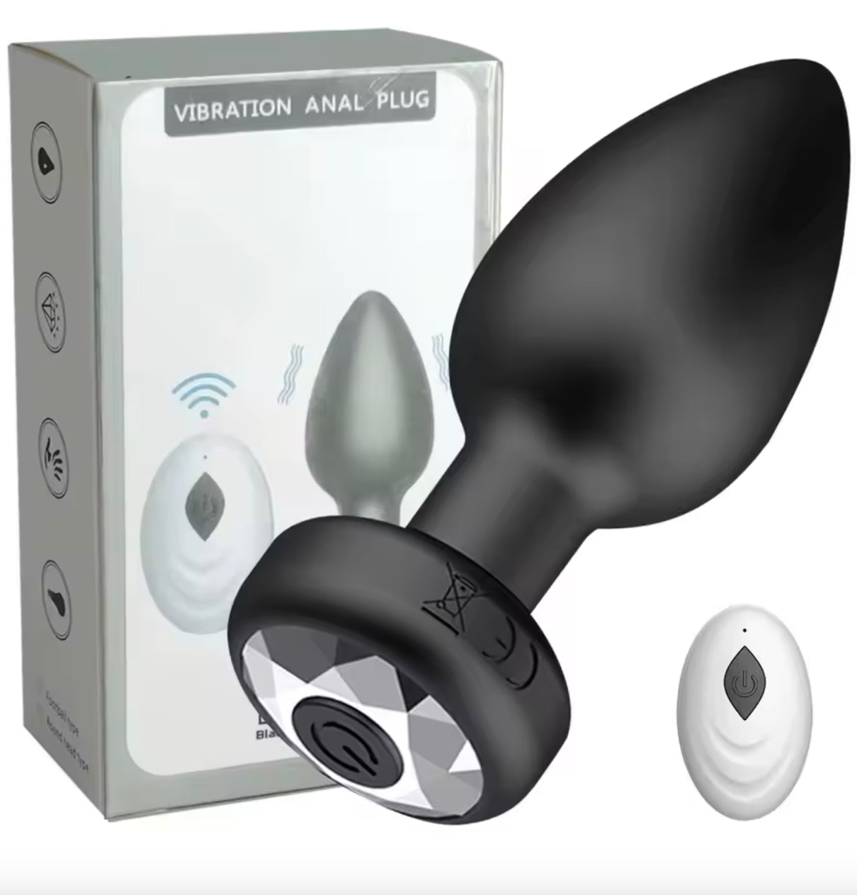 Vibromasseur plug avec télécommande